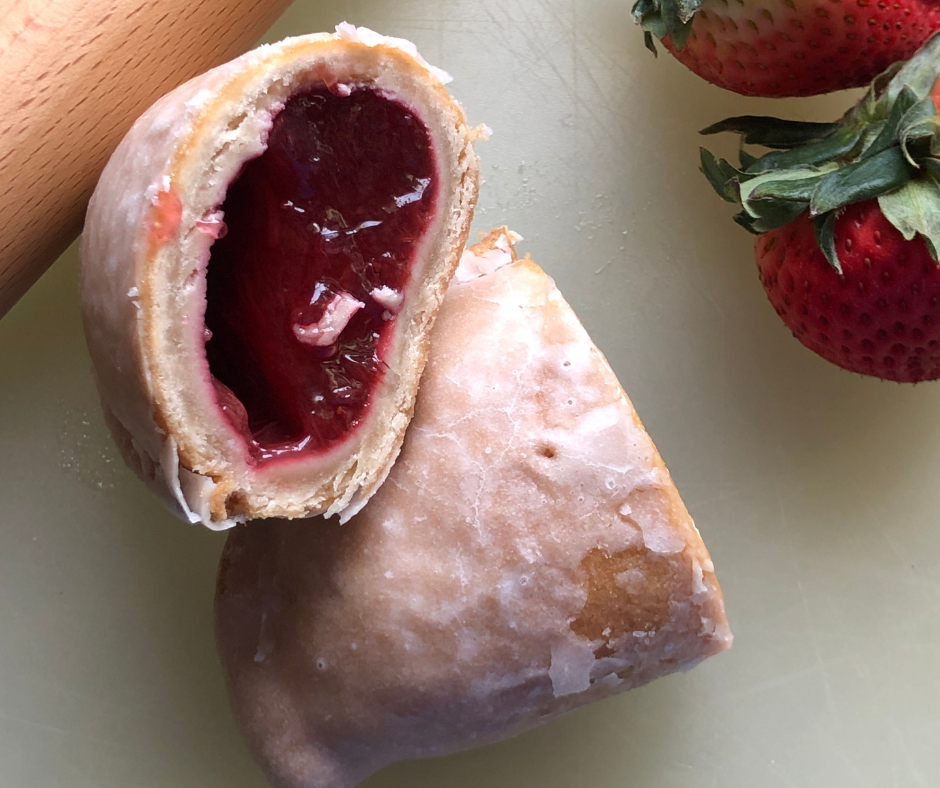 strawberry rhubarb fried pie